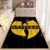 Wu-Tang Gelbes Logo Teppich geeignet als rutschfeste Matte für das Wohnzimmer oder Schlafzimmer Sofa