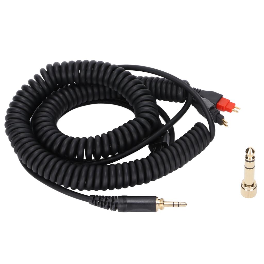 Replacement Audio Extension Cable Headphones Spring Wire Suitable for HD660s HD650 HD600 HD580