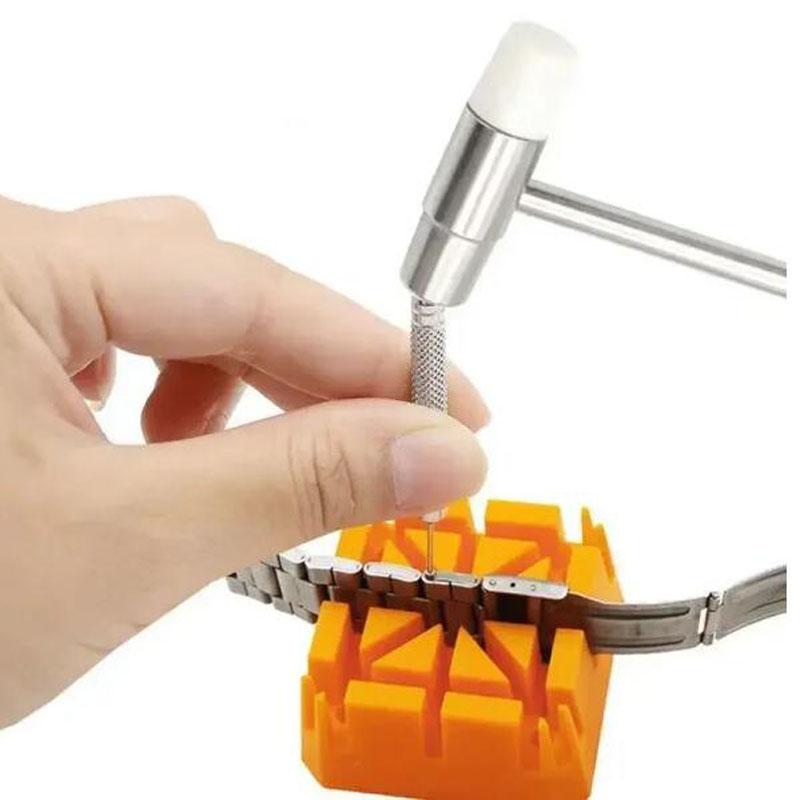 Watch Repair Tool Set Watch Link Band Slit Strap Bracelet Chain Pin Remover Adjuster Tool Kit for Professional Watchmak