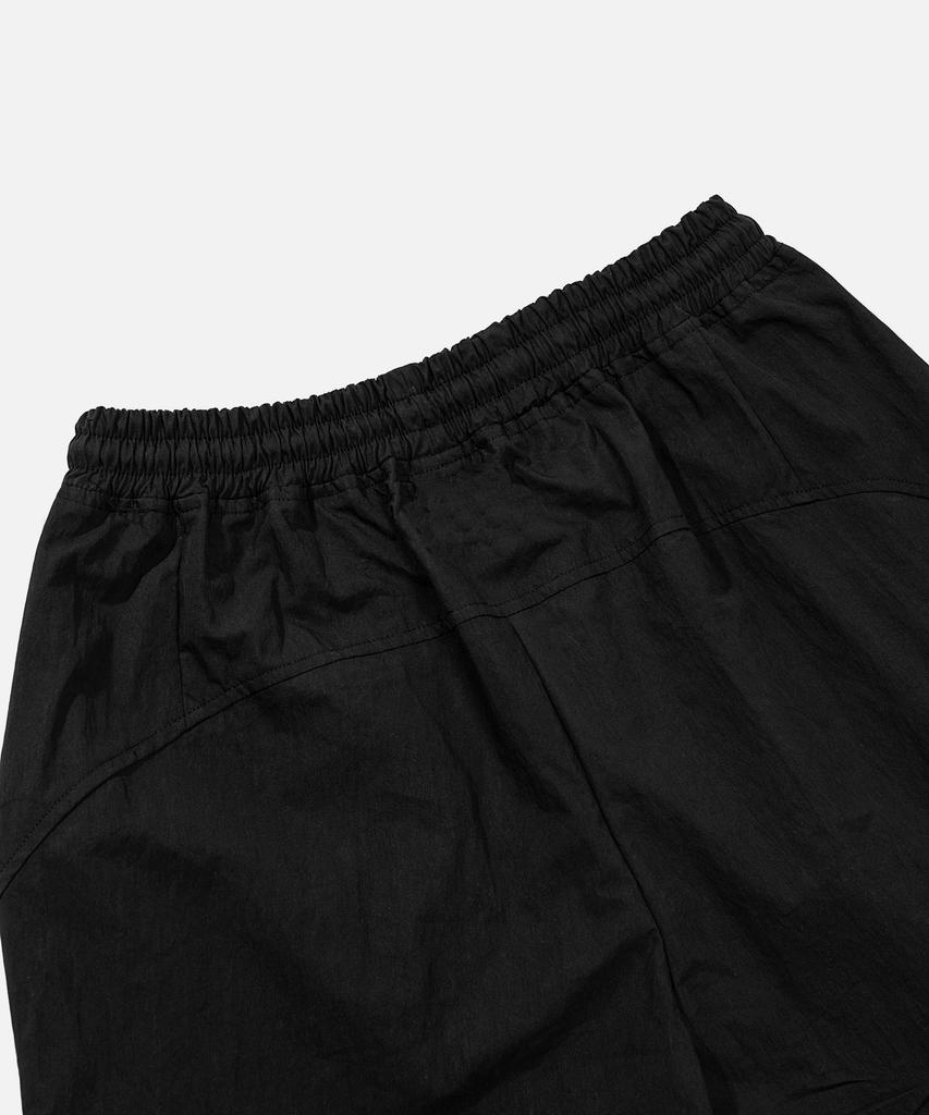 VASTIC Side Zip Wrinkle Half Pants_Black