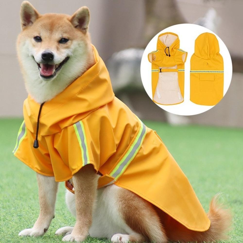 Adjustable Rain Coat High-Visibility Pet Coat Pet Supplies Pet Rain Jacket  Summer
