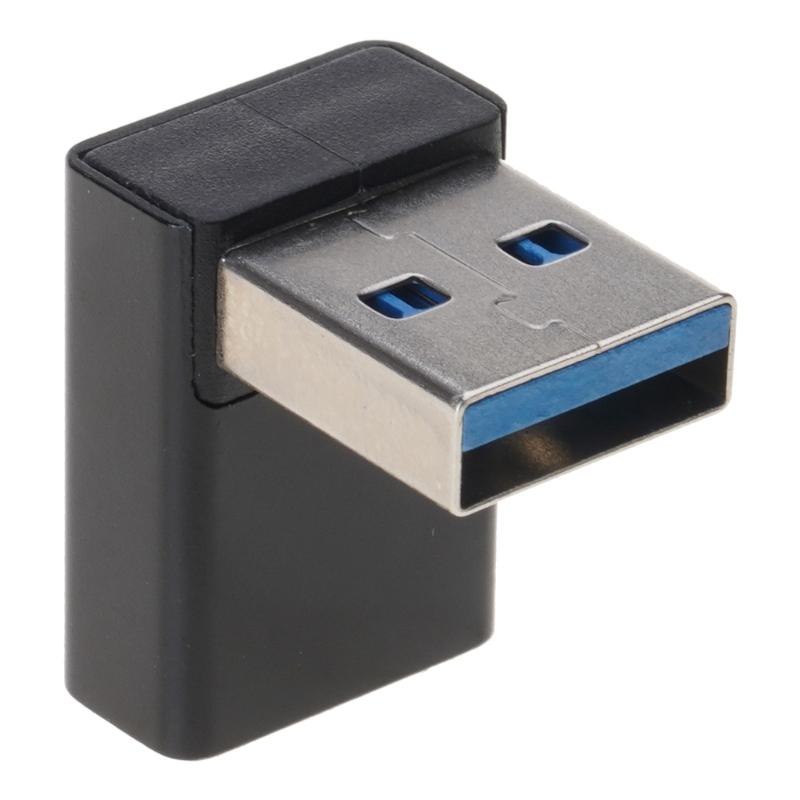 4Pcs 90 Degree Right Down Angled USB3.0 Male to Female Extension Adapter for Laptop PC USB Charging Adapter Extension