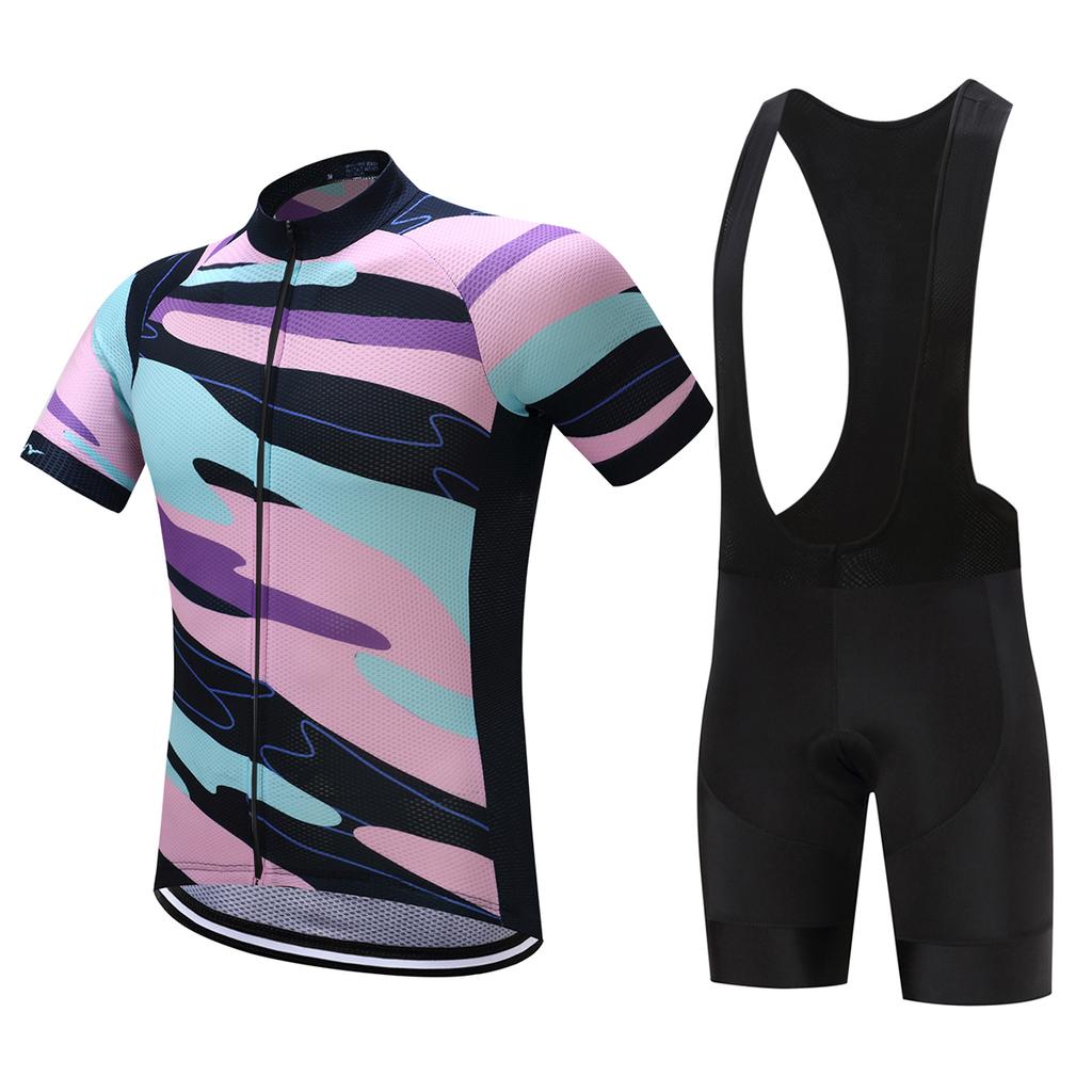 Men's Short Sleeve Cycling Wear Set Quick Dry Biking Shorts for Professional 2026 Summer Breathable Outdoor Sports Cycling Suit Set