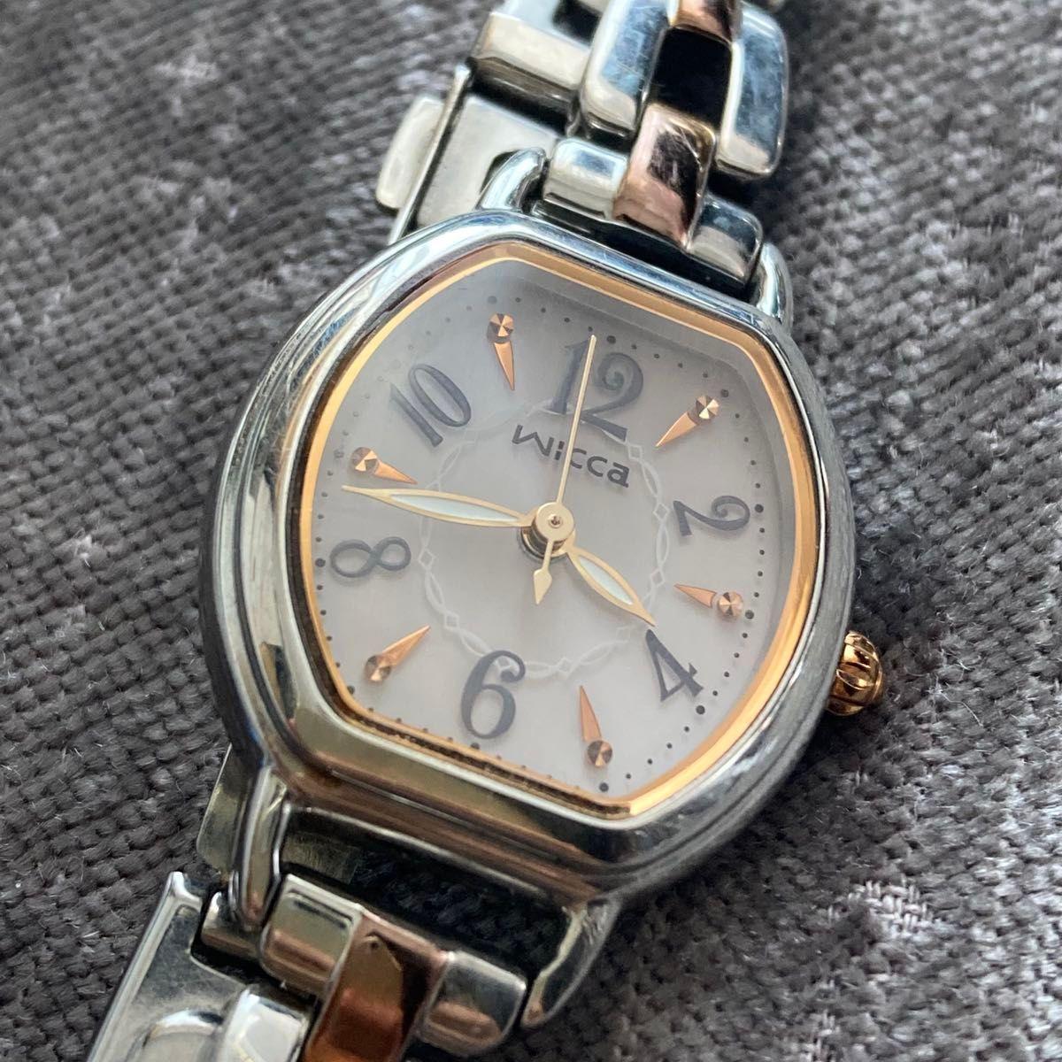 Used wristwatch solar analog citizen wicca