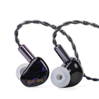 LINSOUL Kiwi Ears Cadenza 10mm Berílio Dinâmico HiFi Fones de ouvido intra-auriculares (Roxa)