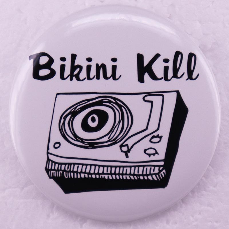 Bikini Kill Rock Band Badge Pin