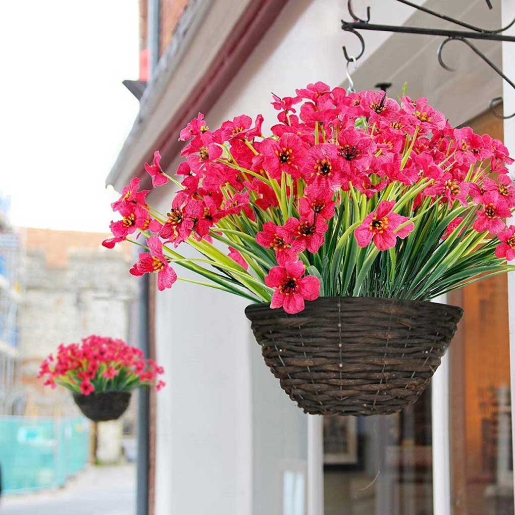 Artificial Flower Bouquet Realistic Living Room Fake Flowers Bunch Scene Layout Home Decor Decorating Accessory