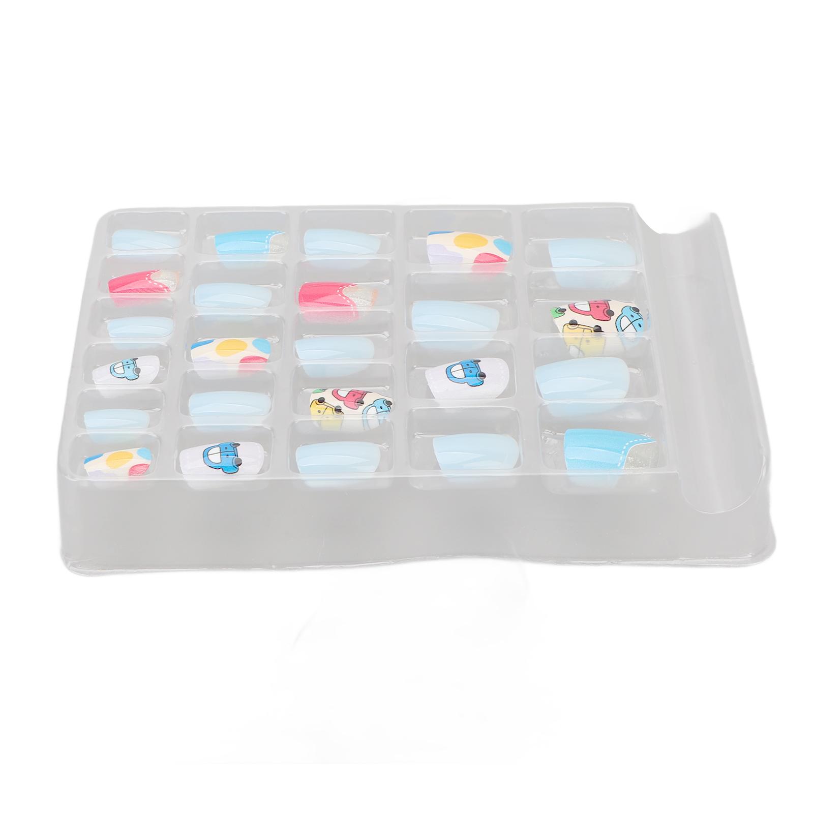 

Детские накладные ногти Полное покрытие Предварительно наклеенные Накладные Модные Детские Накладные Ногти Типсы для Девочек DIY Ногти