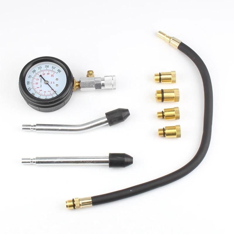 Gasoline Engine Compression Tester Cylinder Pressure Gauge Automobile Motorcycle Petrol Engine Inspection Car Test Manometer Kit