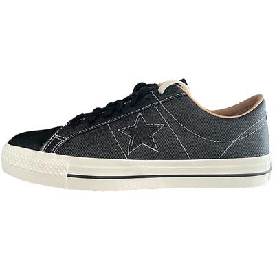 One Star Pro Retro Casual Low Top Skate Shoes Unisex Denim Black