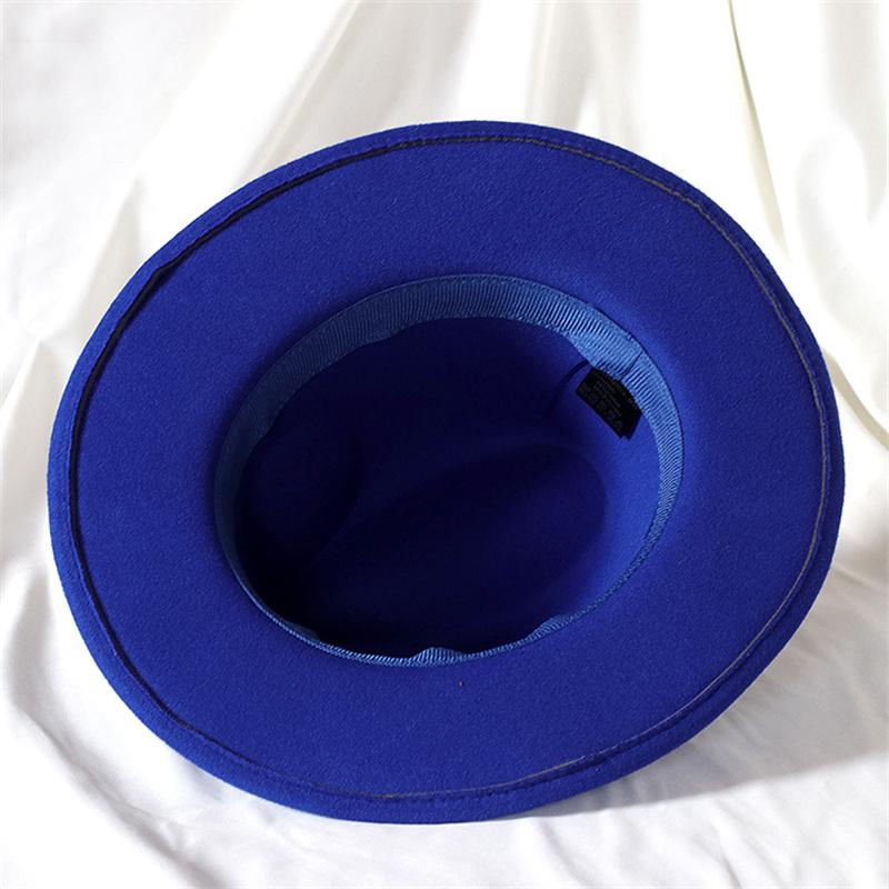 Skórzany Różowy Kapelusz Fedora z Szerokim Rondem Jazzowy Kapelusz Jesień/Zima Klasyczny Elegancki Kapelusz Panama Kapelusz Dżentelmena Sombrero