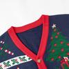 2026 European & American Unisex Christmas Jacquard Knit Cardigan Sweater