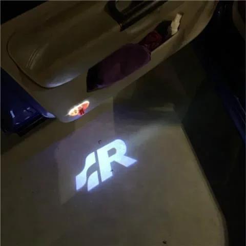 ZDFVU1 2/4P LED Car Door Logo Projector Light Accessories for VW R Golf 5 6 7 GTI GTD GTE Touareg CC Passat B6 B7 B8 B9 C6 C7 C8 Tiguan