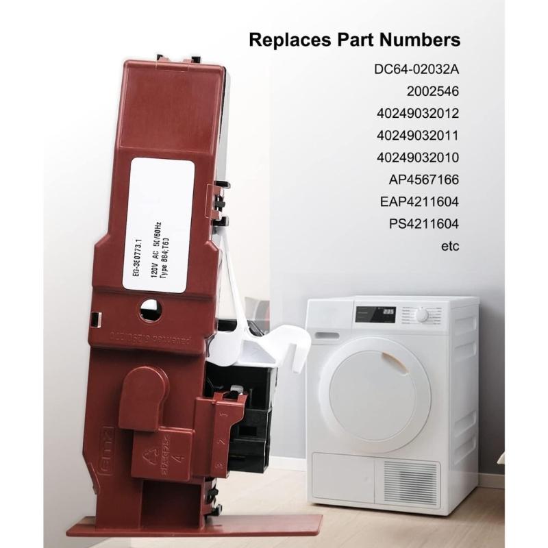 Washing Machine Door Lock Replacement Universally Fit Plastic Safety Latches Mechanism for Various Top Load Dryer Models
