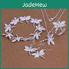 Crystal Sterling Silver 925 Fashion Pretty Dragonfly Pendant Necklace Earring Bracelet Rings For Women Jewelry Set Charm Gifts
