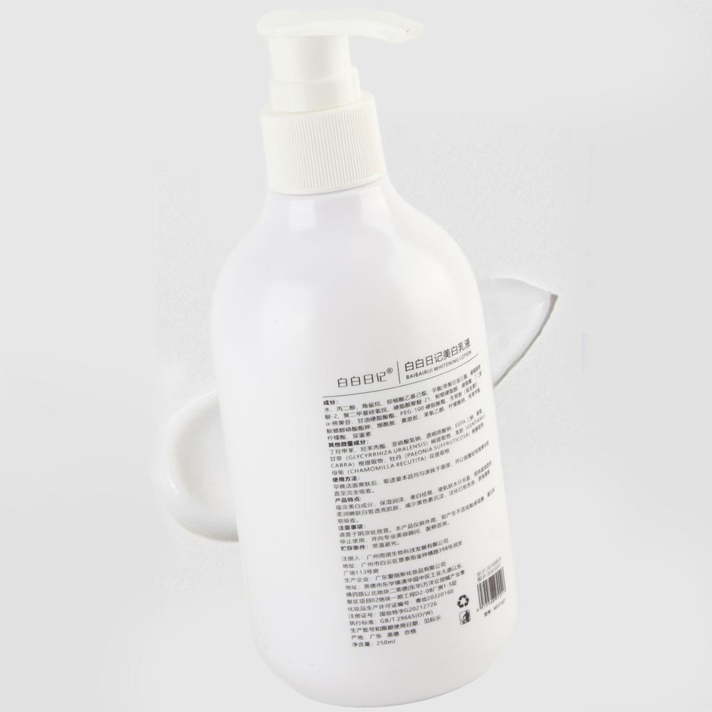 Niacinamide Whitening Body Lotion Refreshing Moisturizing Hydrating Skin Repair Body Cream for Arms Legs 250ml