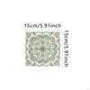 Square Vintage Flower Tile Stickers Home Wall Decor
