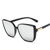 Fashion Plastic Cat Eye Women Oversized Sunglasses Brand Designer Vintage Retro Mirror Sun Glasses For Female Uv400