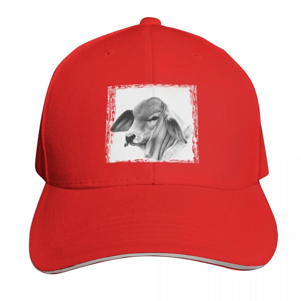 BRAHUnisex CALF PORTRAIT WALL ART Baseball Cap Big Size Hat Mountaineering Trucker Cap GirlS Hats Unisexs