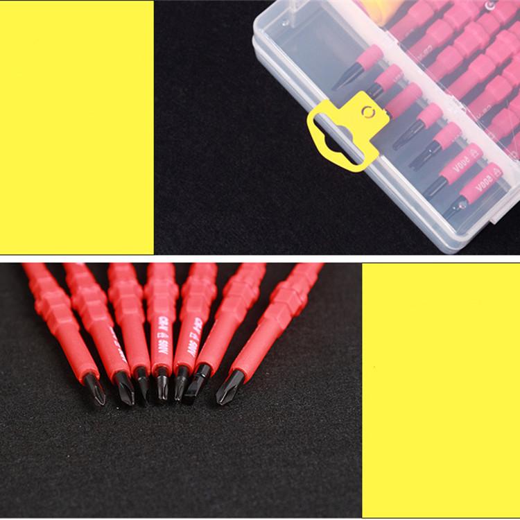 Insulated Magnetic Screwdriver Set: Phillips, Flathead, Torx, Special Shape for Electricians
