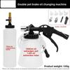 Durable Portable Pneumatic Brake Fluid Changer Automobile Brake Fluid Changer Connector Filler Emptying Tool Change Brake Fluid