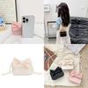 Childrens Butterfly Bow Mini Purse With Pearl Chain For Daily Use