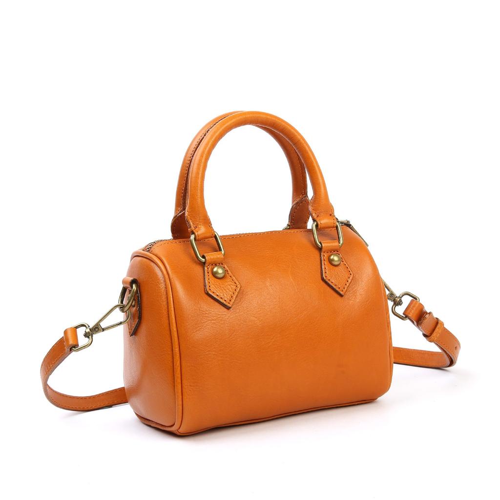 New Genuine Leather Women's Bag, American Retro Handbag, Commuter Bag, Top Layer Cowhide Crossbody Bag