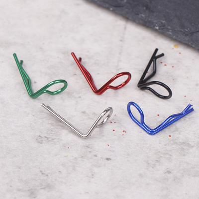 10 Peças Clips de Carroceria Rc Pinos Elásticos de Ângulo de 90 Graus Pinos Elásticos Dobrados Para Modelo de Carro em Escala 1/8 1/10 1/12 Caminhão Caminhão Crawler