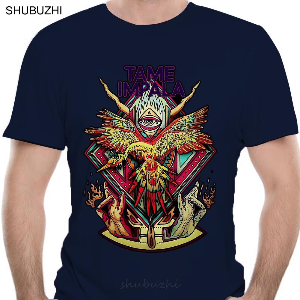 Мужская футболка Новая Мода Дизайнерская Tame Impala Let It Happen Круглый вырез Короткая футболка Новинка Футболка Женская S