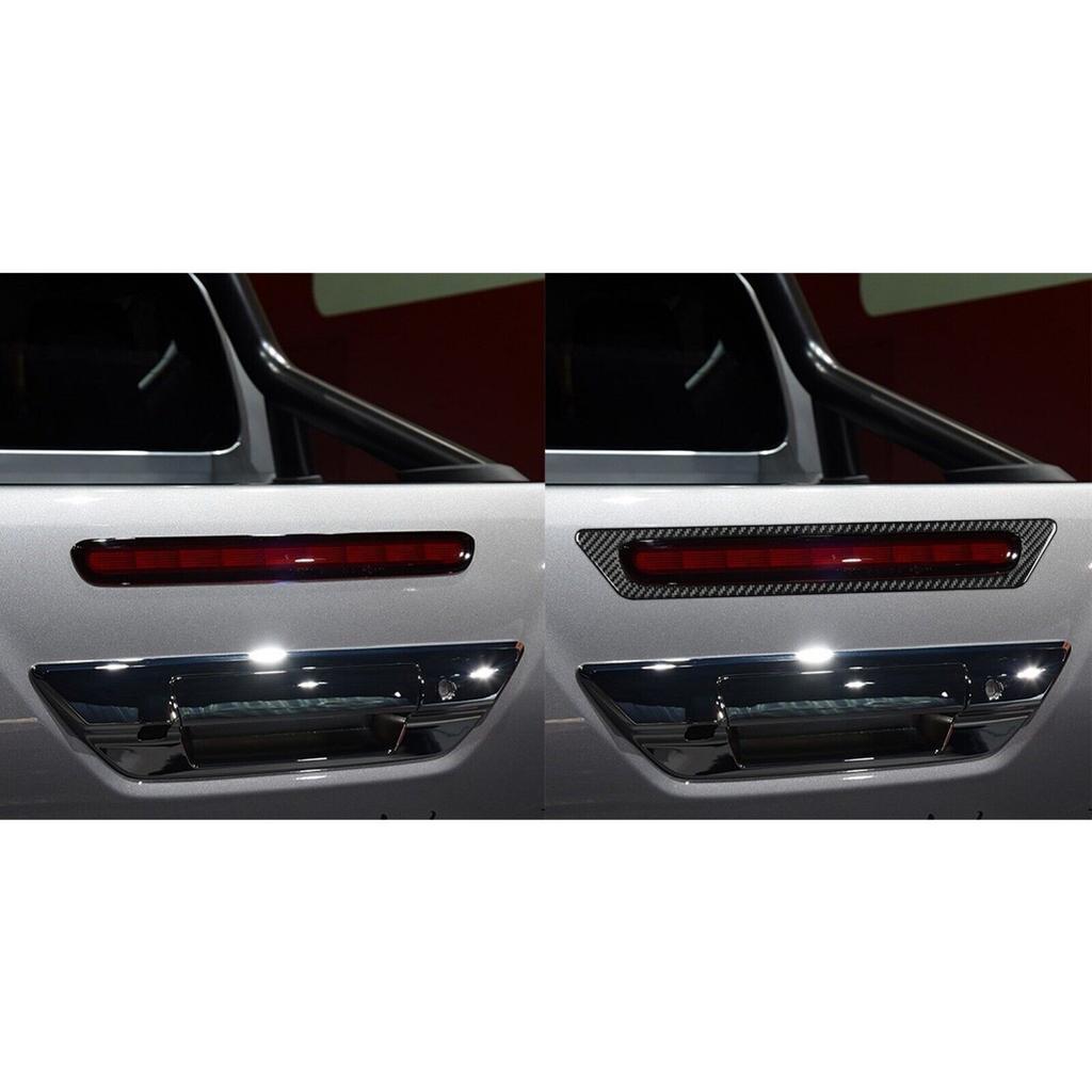 For Toyota Hilux 2015-2021 Real Carbon Fiber Rear Car Tailgate Brake Light Trim