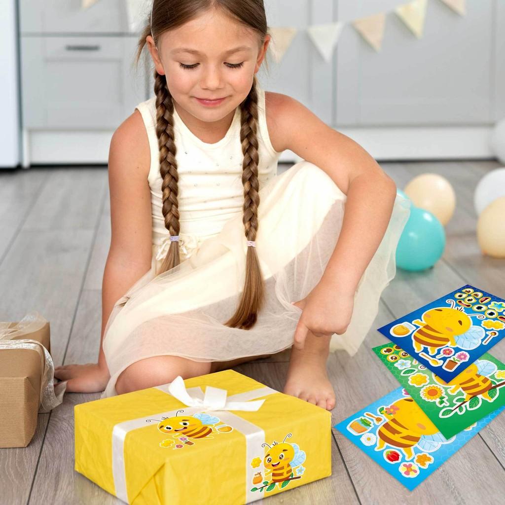 Interactive Educational Cartoon Bee Stickers For Kids Creative Diy Fun