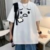Unisexs T Shirts Cotton Black 4XL Unisexs Summer Wear Oversized TShirt Sigh Print Casual Tee Shirts Fashion Male Clothes Big Size