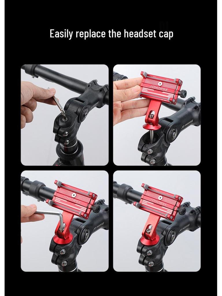 360° Rotatable Anti-Shake Phone Mount for Bikes and Motorcycles