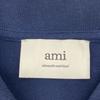 Ami Paris Navy White Logo Polo Shirt Tops L NavyUsed