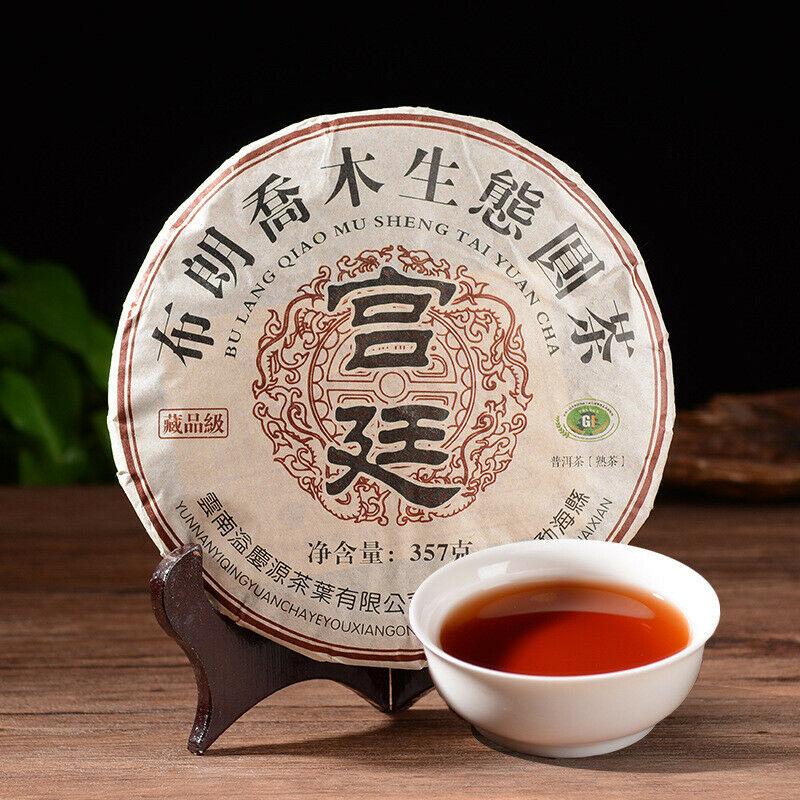 357g Palace Old Pu-Erh Cooked Tea Cake Premium Yunnan Ecological Pu'er Black Tea