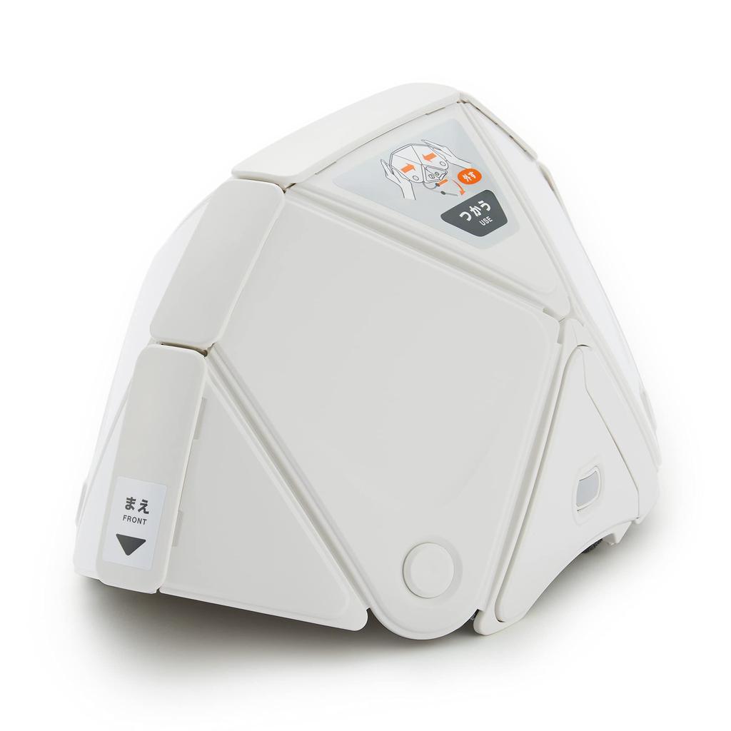 MUJI Folding Wide X Deep X 15cm High Helmet, White, MJ-FH2, 44913314, 28.5cm 20.8cm