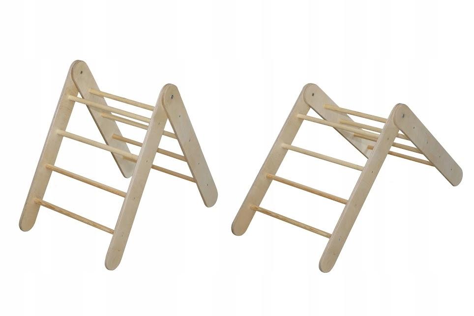 Ladder L Montessori Wood Varnish Platform Hit