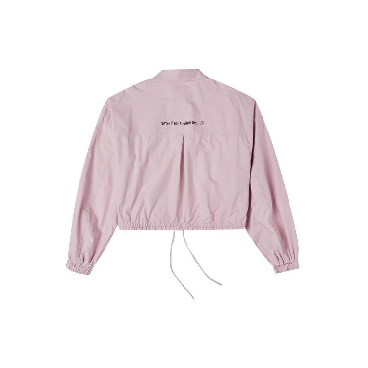 (WMNS) Converse Small Logo Casual Shirt Jacket Pink Purple Women's 10023159-A02