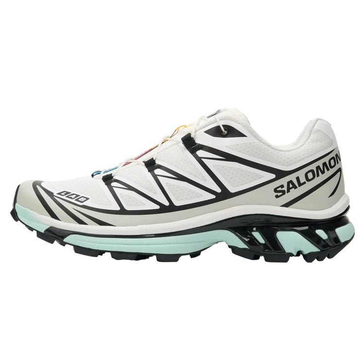 SALOMON XT 6 Low top Mud Contagrip® Running Shoes Unisex Husky White Gray Ice Blue 492578