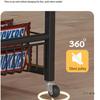 Compact Checkout Counter Shelf for Snacks and Gum Display