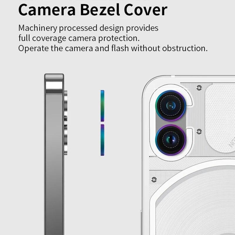 Rear Camera Lens Cover for Nothing Phone 1 Back Aluminum Alloy Metal Camera Protector for Nothing Phone1 Lens Ring Film