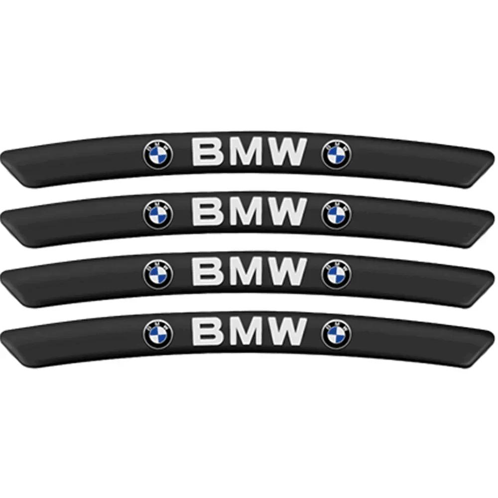 4Pcs Aluminum Car Badge Styling Wheel Hub Rims Decor Stickers For BMW E39 E46 E87 E90 E28 E30 E34 E36 E53 E60 E61 E62 E70 E91