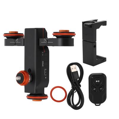 Carrello Dolly Motorizzato per Slider Fotocamera 3 Velocità con Indicazione di Scala Binario Elettrico per Slider