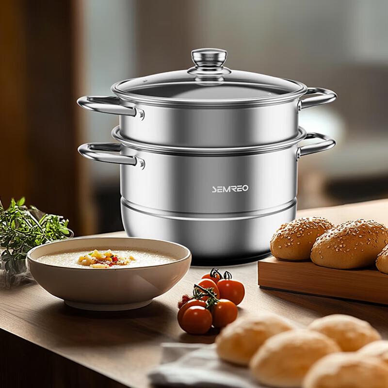 SEMREO Double-Layer Stainless Steel Steamer MR-639