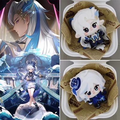 Anime Genshin Impact Dolls Keychains For Bags Furina Neuvillette Doll Genshin Impact Figure Keychains Birthday Gifts
