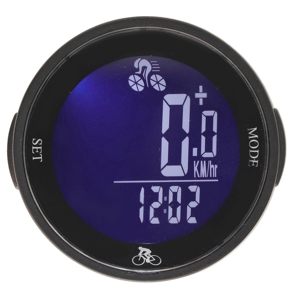 Bike Computer Speed Step Frequency Sensor LED Backlit Large Screen Wireless Cycling Speedometer Odom
