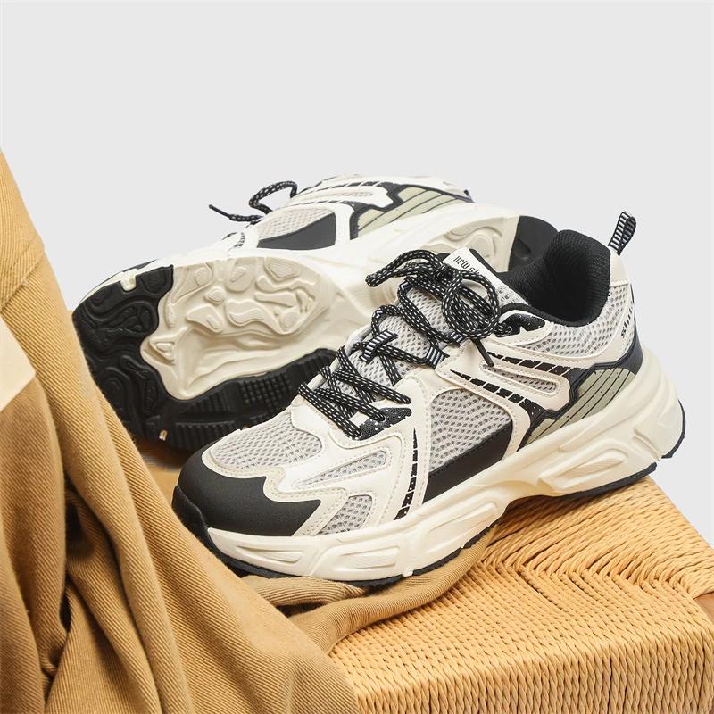 Damen Luxary Chunky Sneakers Mesh Atmungsaktive Schuhe für Männer Sport Laufen Casual Damen Fitness Vulkanisierte Schuhe
