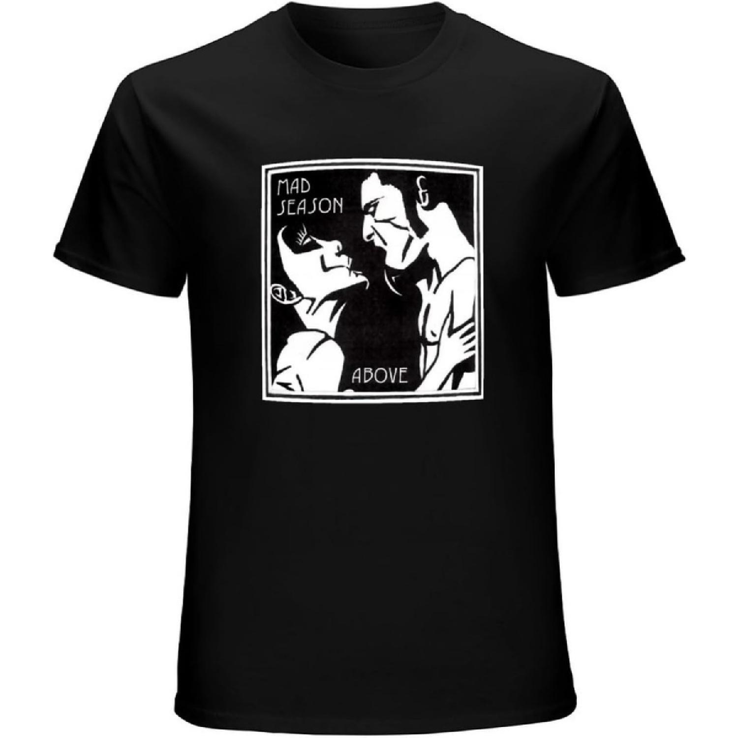 WUWEICHEN Mad Season Tshirt Tee 2 Sides Graphic Unisex T-Shirt Black S разноцветный