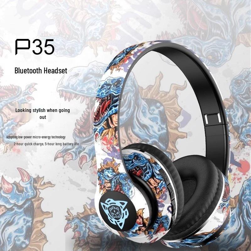 Graffiti Bluetooth Headband with Ultra-Long Battery Life - Perfect for Fashion and Photography P35