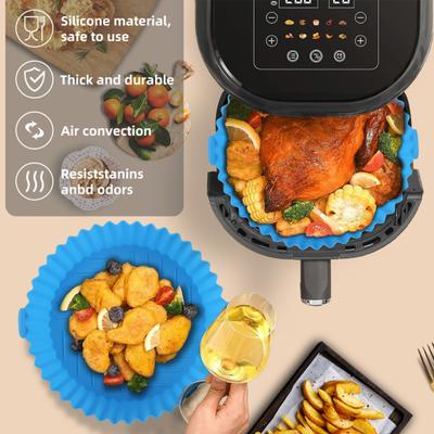 6Pcs Air Fryer Silicone Pot Set BPA-Free Food-Grade Air Fryer Liners 6